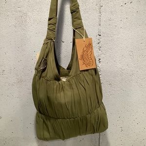 Eco Friendly Make Love Not Trash Shoulder Bag NWT